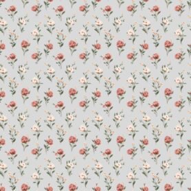 Pre-Order Grandmillennial Floral Dusty Blue 4 Small