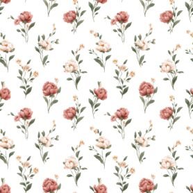 Pre-Order Grandmillennial Floral White Medium