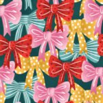 Pre-Order Holiday Ribbons Christmas Pattern Festive Ribbons