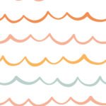 Pre-Order Scalloped Stripes in Pastels and White