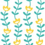 Pre-Order Wavy Floral Stripe In Yellow and Green