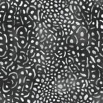 Pre-Order Whale Shark Skin Texture Swimwear Fish Skin Ocean Animal Print Dark Gray Black