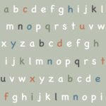 Pre-Order Alphabet Row in Green