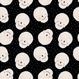 Pre-Order Cute Watercolor Skulls Halloween Black