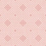 Pre-Order Modern Octagon Lines and Dotted Squares Pink