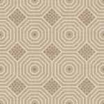 Pre-Order Modern Octagon Lines and Dotted Squares Beige