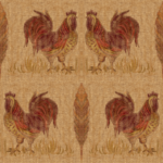 Pre-Order Country Roosters on Linen