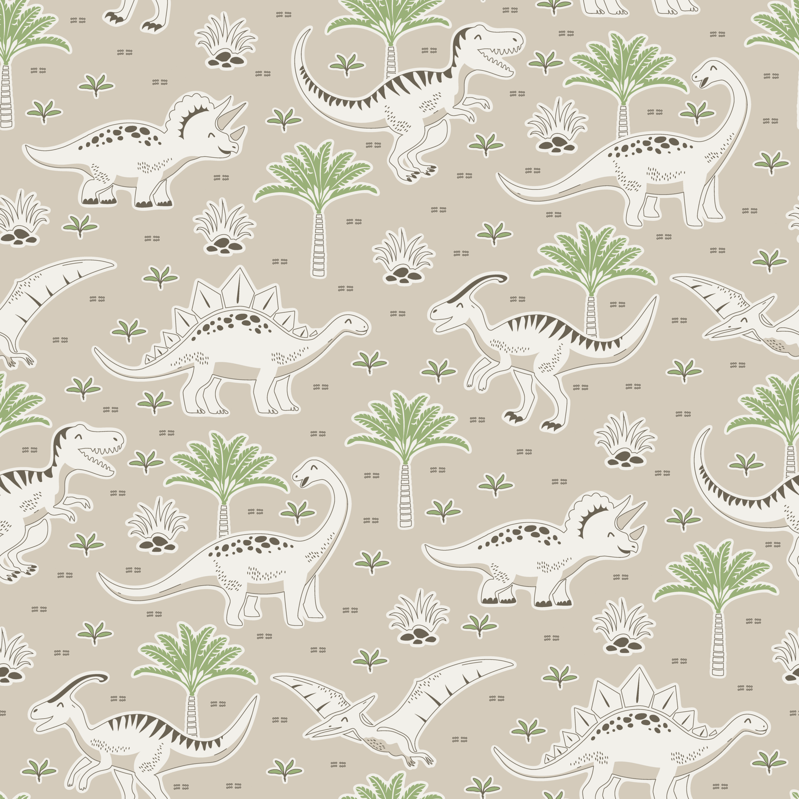 Hand-Drawn-Cute-Dinosaurs-Kawaii-Kids-Nursery-Decor-in-Pale-Taupe-and-Green.png