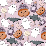 Pre-Order Baby First Halloween Ghost Pumpkin Beanie Orange Pink Nursery