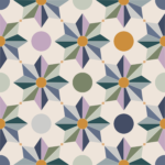 Pre-Order Art Deco Cement Tile Geometric Starburst Pastel Floral