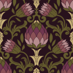 Pre-Order Artichoke Damask William Morris Gothic Vintage Moody Floral