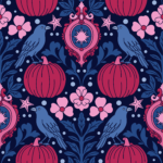 Pre-Order Gothic Halloween Crow and Damask Pumpkin Floral Whimsigoth