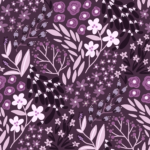 Pre-Order Plum Purple Wildflower Lavender Lilac Folk Botanical Meadow