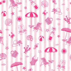 Pre-Order Fuchsia Ocean Inspired Coastal Line Art
