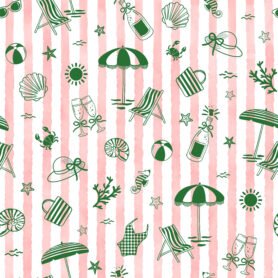Pre-Order Green Ocean Inspired Coastal Line Art