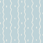 Pre-Order Mist Bleu Dotted Wavy Lines