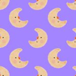 Pre-Order Minimalist Watercolour Moon Purple