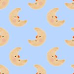 Pre-Order Minimalist Watercolour Moon Baby Blue