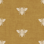 Pre-Order Rustic Farmhouse Textured Ornate Flying Honey Bees In Rust Yellow And Cream
