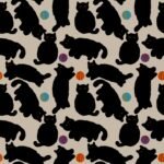 Pre-Order Watercolor Black Cats Cute with Toys