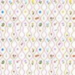 Pre-Order Geometric Floral Stripes Botanical Whimsical