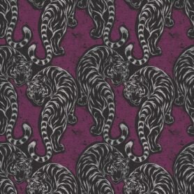 Pre-Order Graceful Chinese Tiger Dark Pink