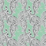 Pre-Order Graceful Chinese Watercolor Tiger Pastel Green