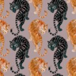 Pre-Order Chinese Tiger Watercolor pattern
