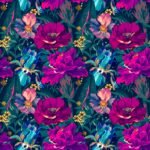 Pre-Order Vibrant Pink and Blue Florals
