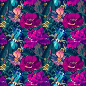 Pre-Order Vibrant Pink and Blue Florals