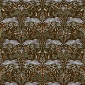 Pre-Order Decorative Twin Lynx with Botanical Design