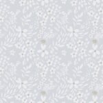 Pre-Order Whimsical White Flowers on Grey