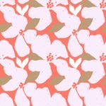 Pre-Order Bold Maximalist Florals on Coral Pink