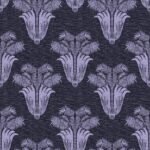 Pre-Order Midnight Violet Botanical Palm Motif on Grey