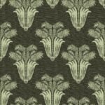 Pre-Order Damask Palm Motif on Dark Brown