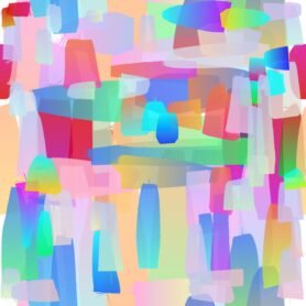 Pre-Order Gradient Paint Strokes Pink Green Neon