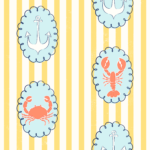Pre-Order Nautical Stripe Blue And Yellow