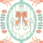 Pre-Order Nautical Crab Green And Coral