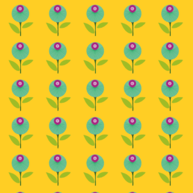 Pre-Order Round Flower Yellow