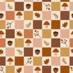 Pre-Order Autumn Mushroom Gingham