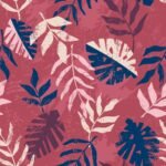 Pre-Order Worn Out Jungle Leaves Tropical Botanical Red Pink Blue