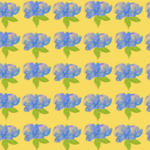 Pre-Order Blue Roses in Yellow Large